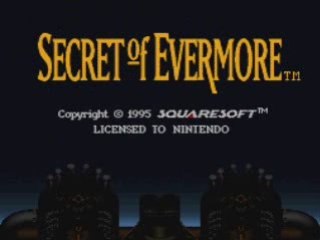 Introduction de Secret of Evermore (SNES)