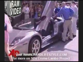 Rapper 50 Cent Arrested driving his Chrome Lambo