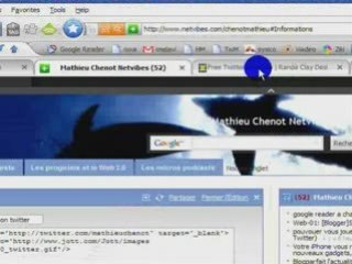 Astuce Netvibes - ajouter un bouton Twitter