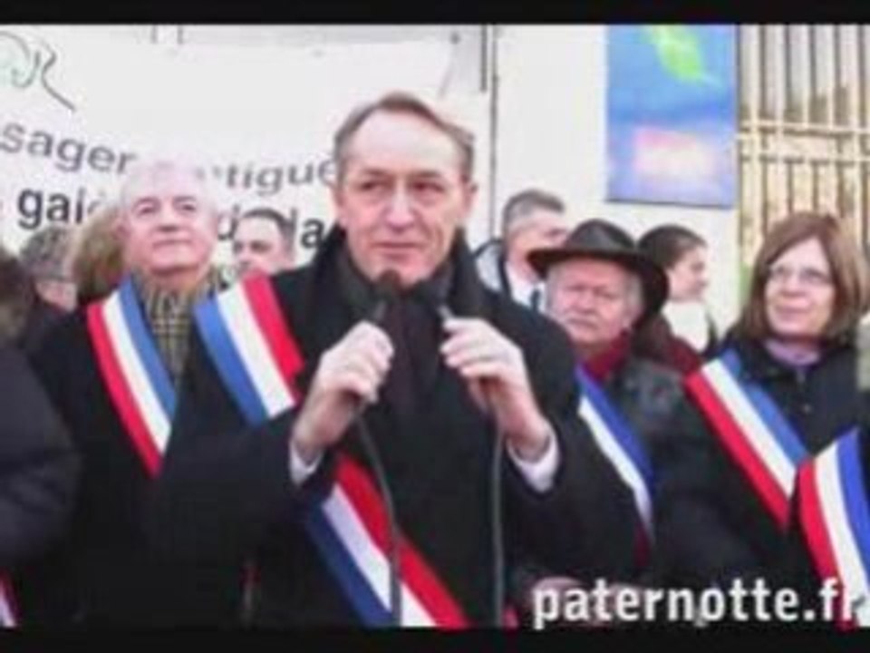 Y.PATERNOTTE lors de la manifestation du 31 janvier 2009