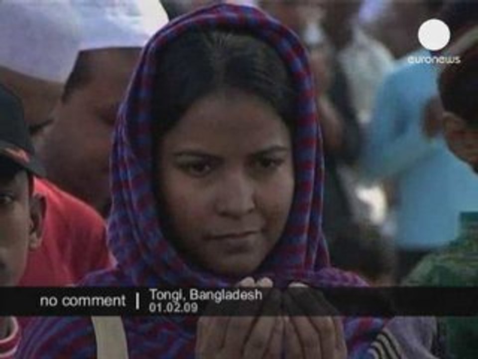Rassemblement religieux à Tongi au Bangladesh