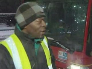 Snow stops all London buses