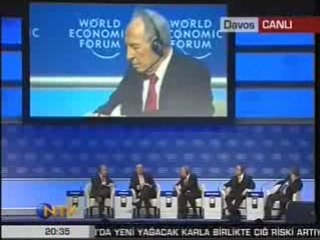 Davos Basbakan Erdogan Vs Peres