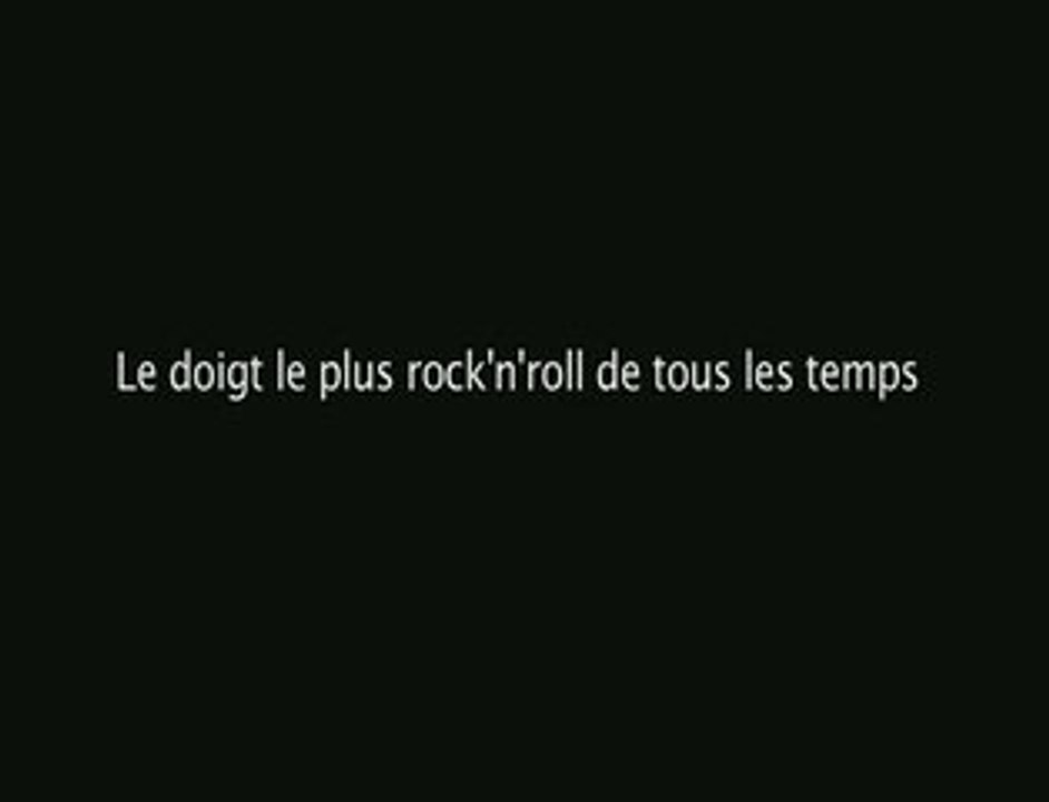 Le doigt le plus rock'n'roll de tous les temps