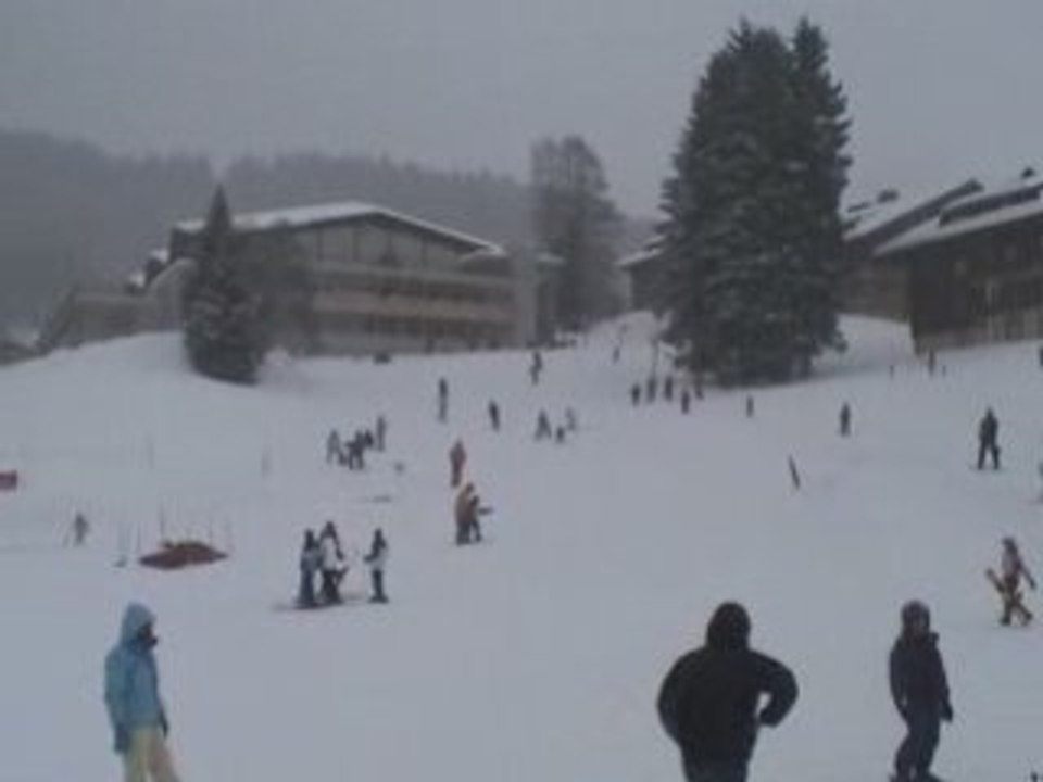 Christophe fait du snowboard !! et quelle chute !