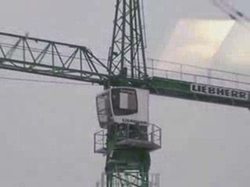 Chantier sous la neige