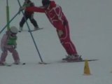 Charline au ski janvier 2009