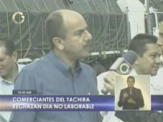 Comerciantes del Táchira rechazan Día no Laborable