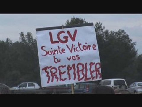 Manif Non LGV PACA Aix Arbois - Samedi 31 janvier 2009