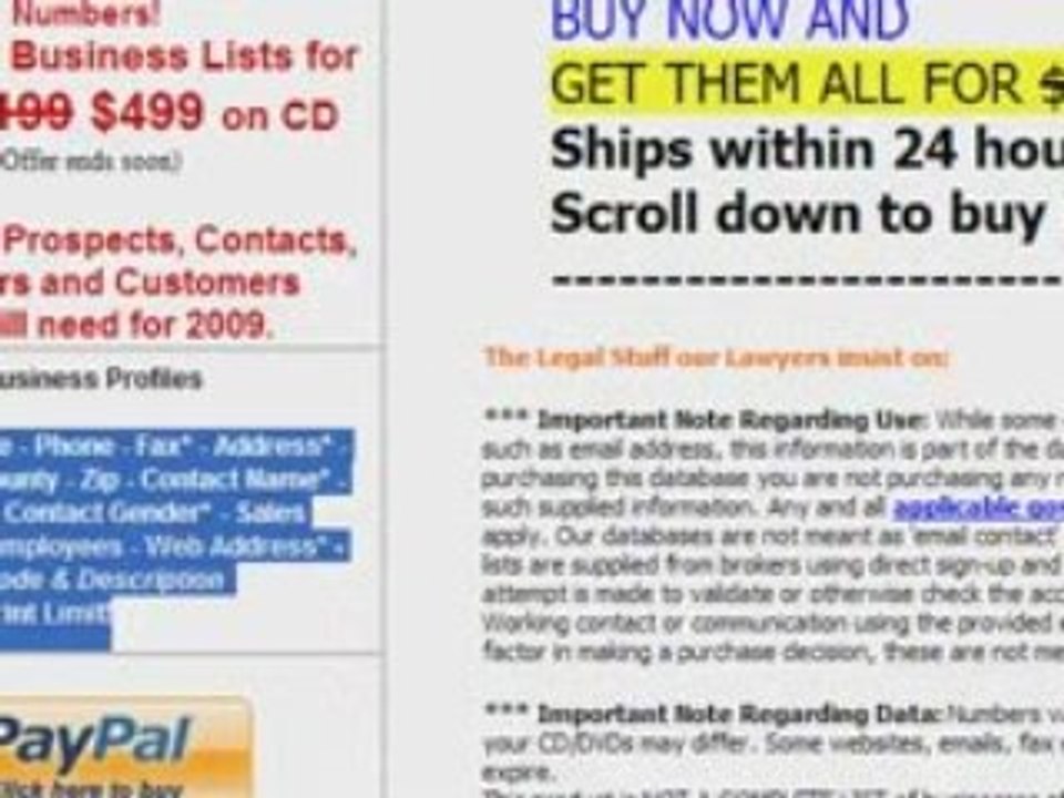 Business List CD - where and how to buy cheap!