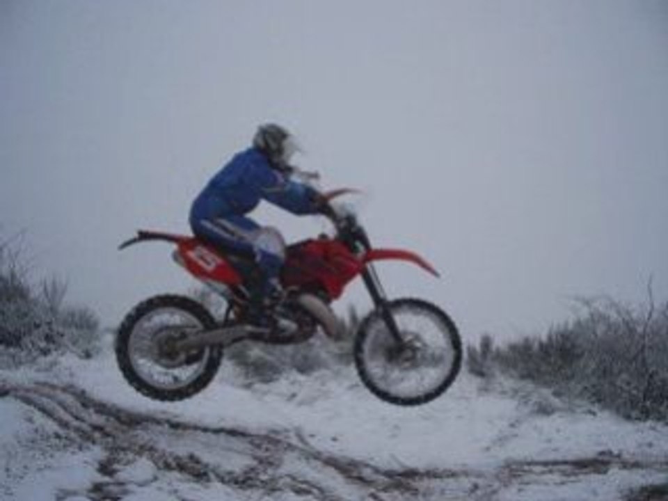 Balade en Ktm et en quand dans la neige