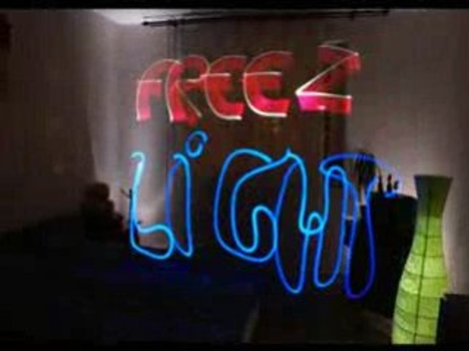 Freezelight Flying letters
