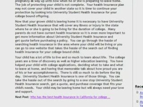 The Different Forms of Student Health Insurance