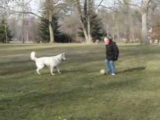 partie de foot avec Anais 3.02.2009