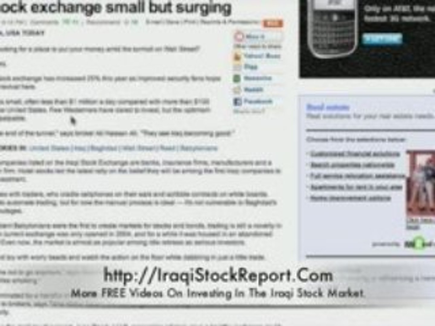 ISX - Iraqi Stock Market News