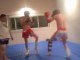 Samal combat d'entrainement en boxe thai