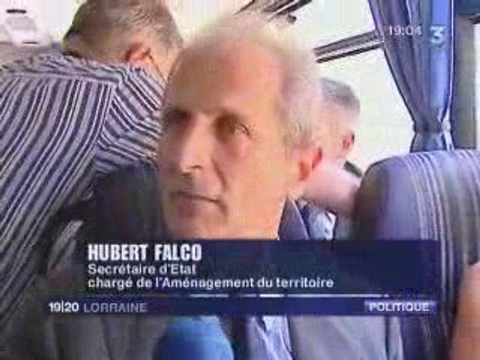 Déplacement d'Hubert Falco à Bitche