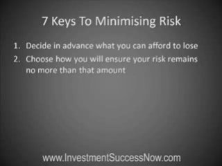 Learn to invest money: How do I invest with minimum risk?