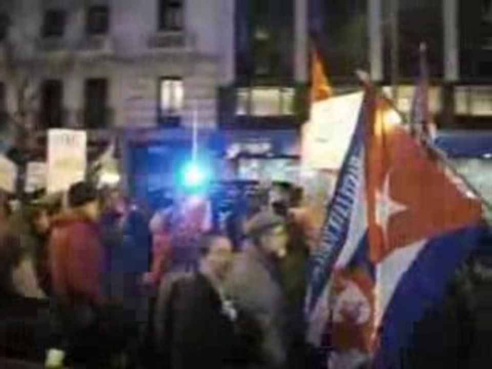 Cuba No Está Sola. Manifestación en Madrid. Demonstration