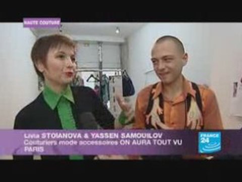 Hayfa wahby parlant français chez Elie Saab - Paris