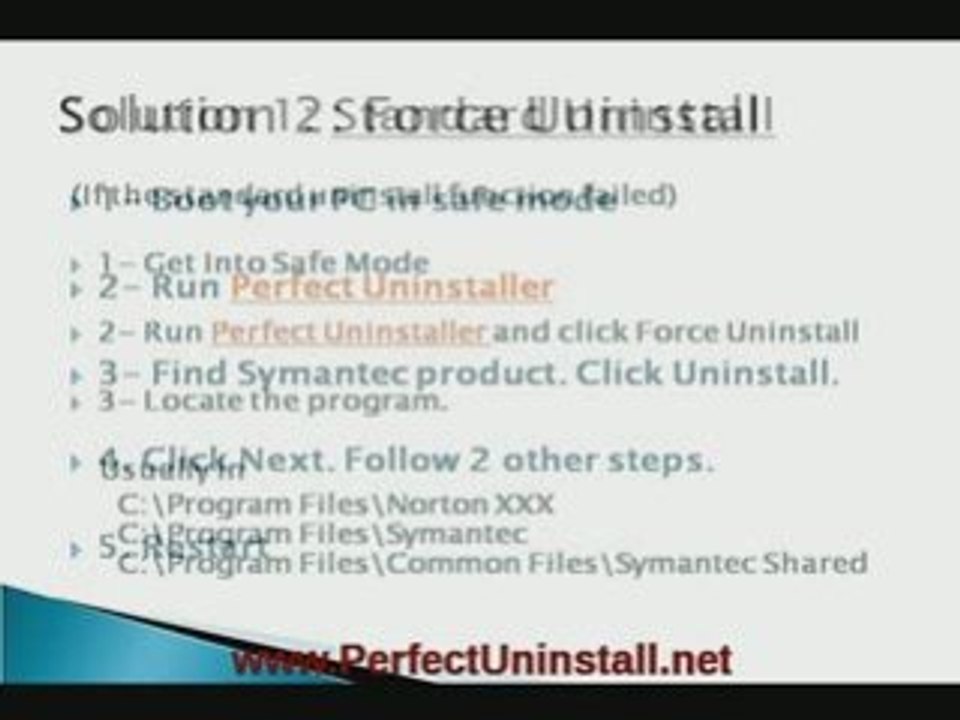 Can't Uninstall Symantec Antivirus from system?