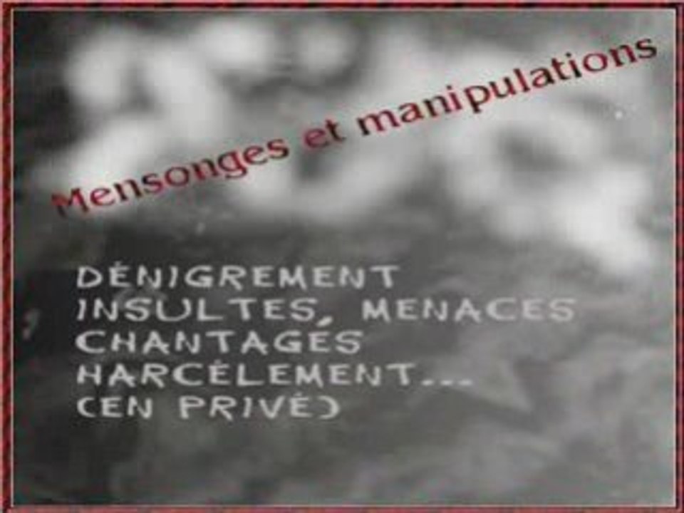 Pervers narcissiques et leurs victimes