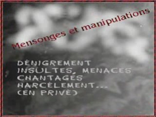 Pervers narcissiques et leurs victimes