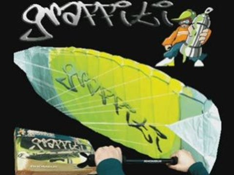 Meska Rhombus Graffiti Parafoil uçurtma