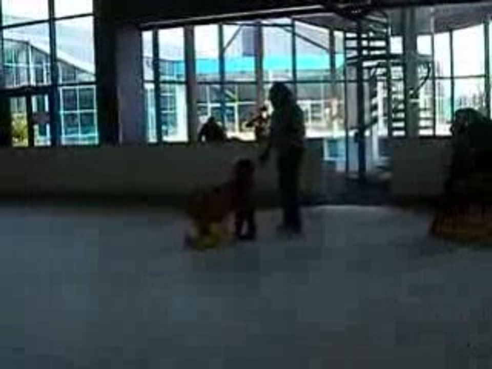 Eline en patins à glace