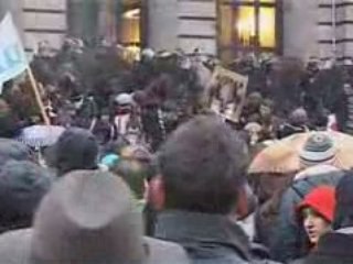 Manifestation Lors de la visite de V. Pécresse à Strasbourg