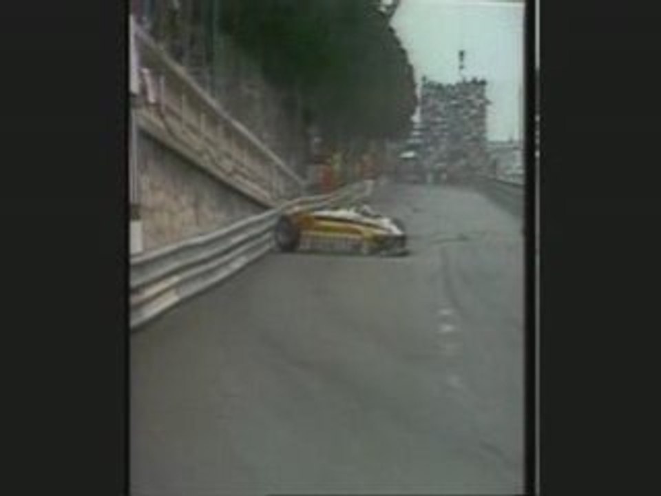 Accident d'Alain Prost à Monaco