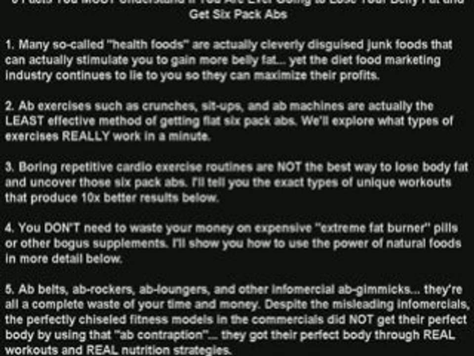 ab workouts to help lose belly fat fast for six pack abs