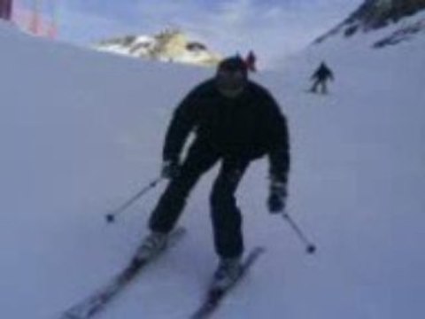 Descente en groupe - Les Arcs 2009