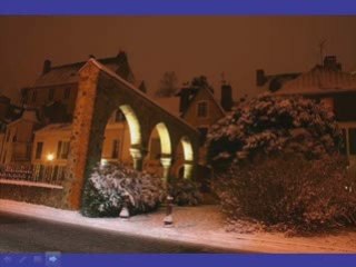 Le mans sous la neige