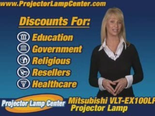 Mitsubishi VLT-EX100LP Projector Lamp