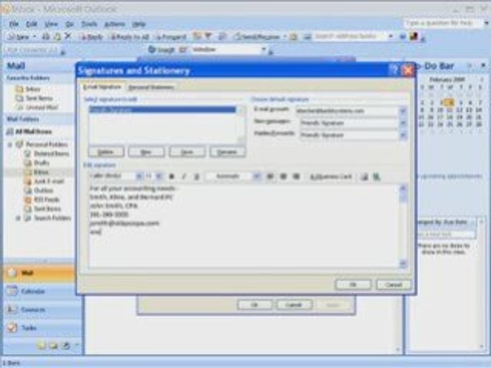 Create Email Signatures in Outlook 2007