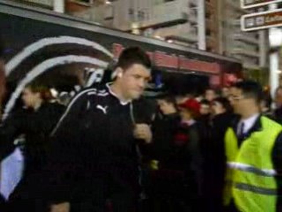 Descente du bus RCT/Mont de Marsan