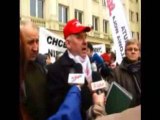 Manifestacja związkowców ze Stalowej Woli