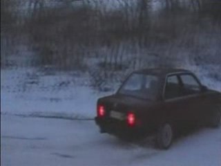 Quad et bmw 316I sur la neige