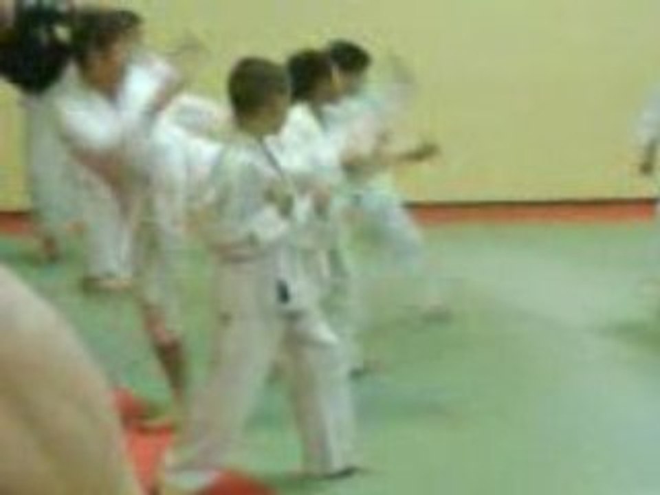 kylian fait du karaté