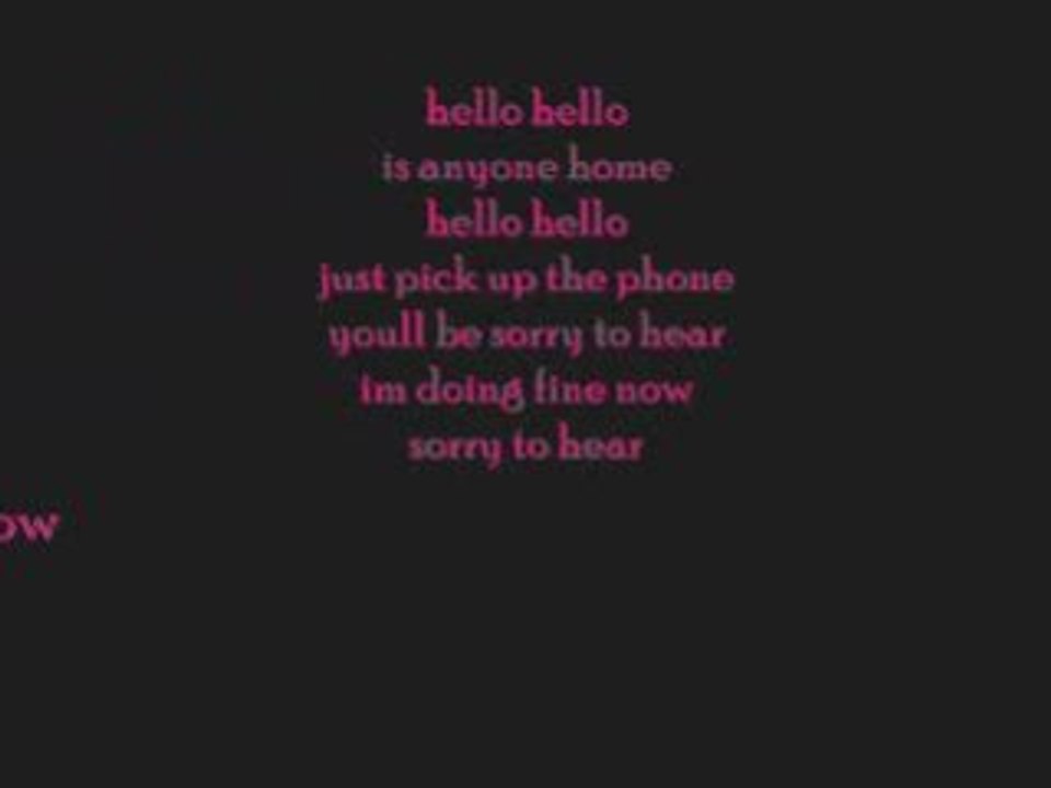 Hello Hello - Paramore (with lyrics)