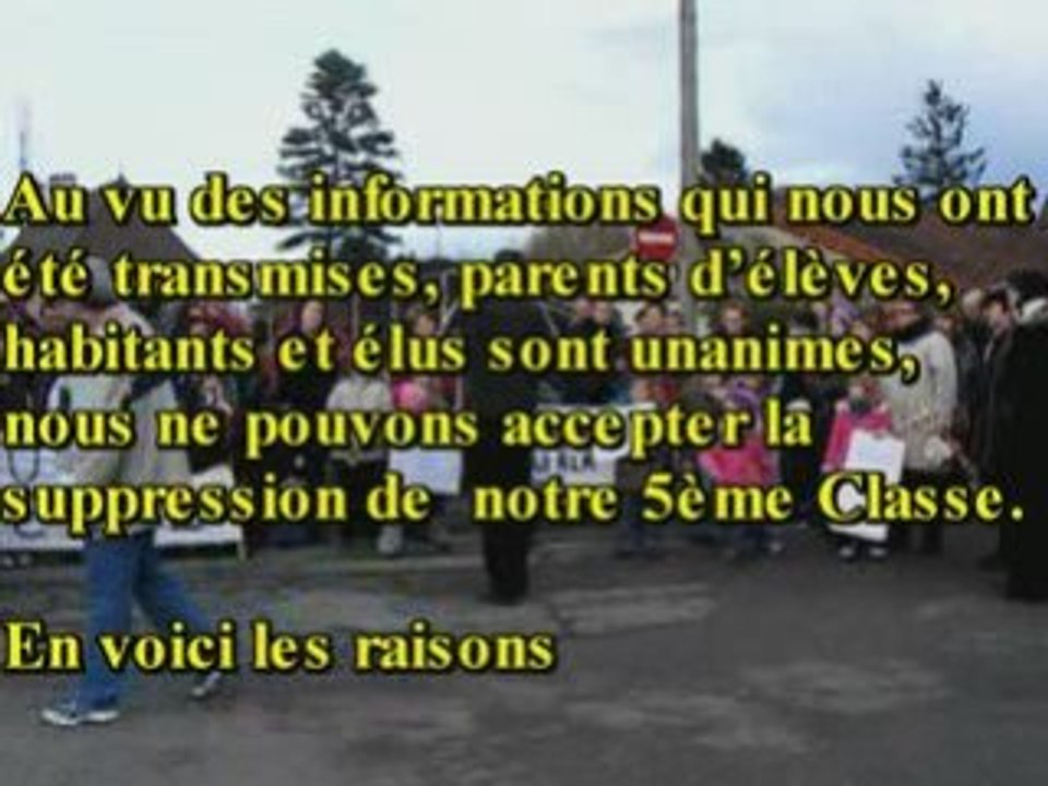 PARCEY moins une classe ?