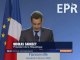 N. Sarkozy sur le chantier de l'EPR à Flamanville (50)