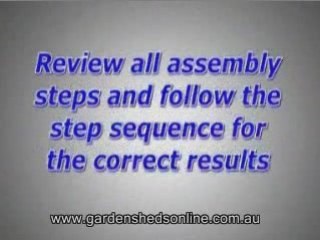 Building a Garden Shed - General Instructions