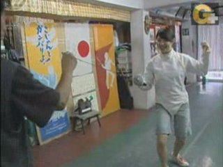 Rinko Nakagawa 中川倫子 リポーター   フェンシングを習得せよ！