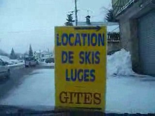 Arrivée pour prendre les ski