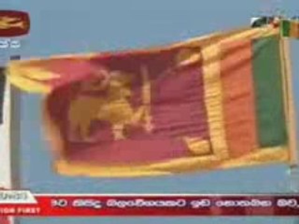 National Flag and Army Flags hoisted in Chalai. ...
