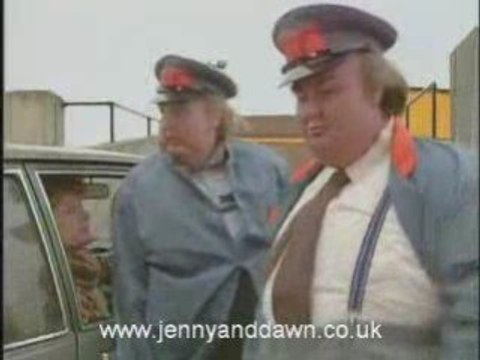 French and Saunders Car Park Attendants