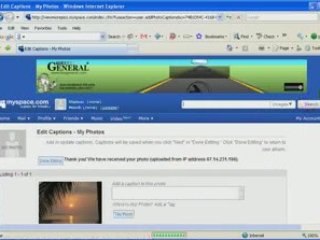Set up a Myspace account