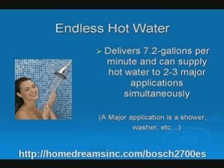 Never Run Out of Hot Water ~ Bosch Aquastar Model 2700es